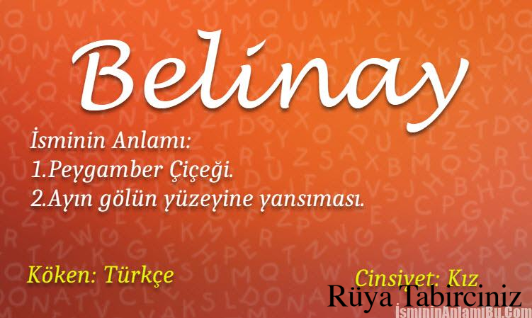 Berİnay isminin anlamı