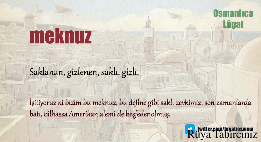 Meknuz isminin anlamı