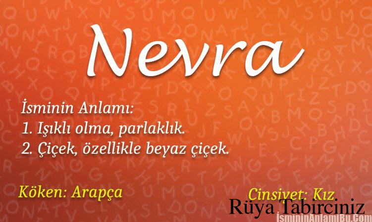 Nevra isminin anlamı