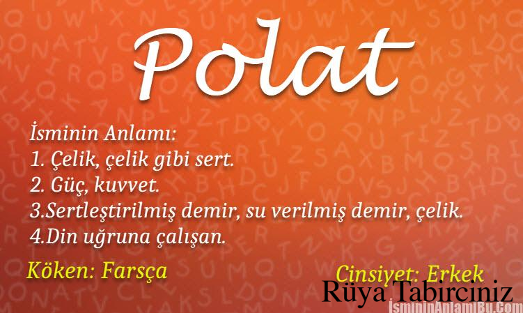 Polat isminin anlamı