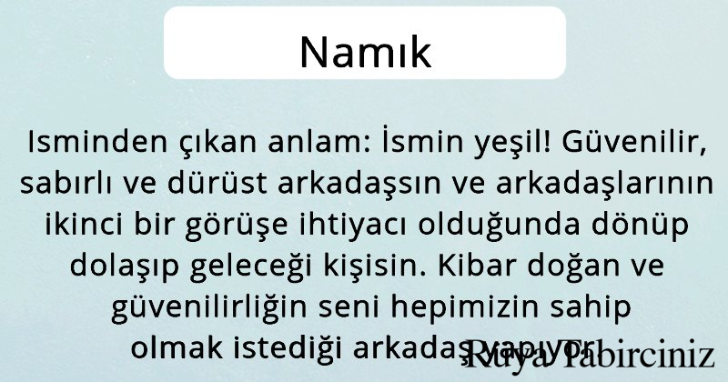 Vamık isminin anlamı