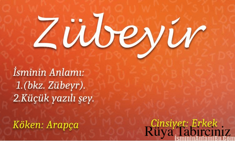 Zübeyr isminin anlamı